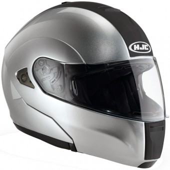Casque moto Modulable IS-MAX Metal Cristal Argent